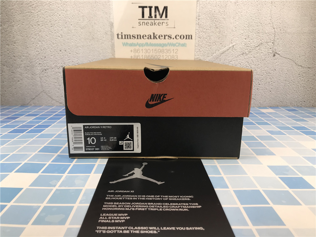 Air Jordan 11 Retro Bred 2019 378037-061